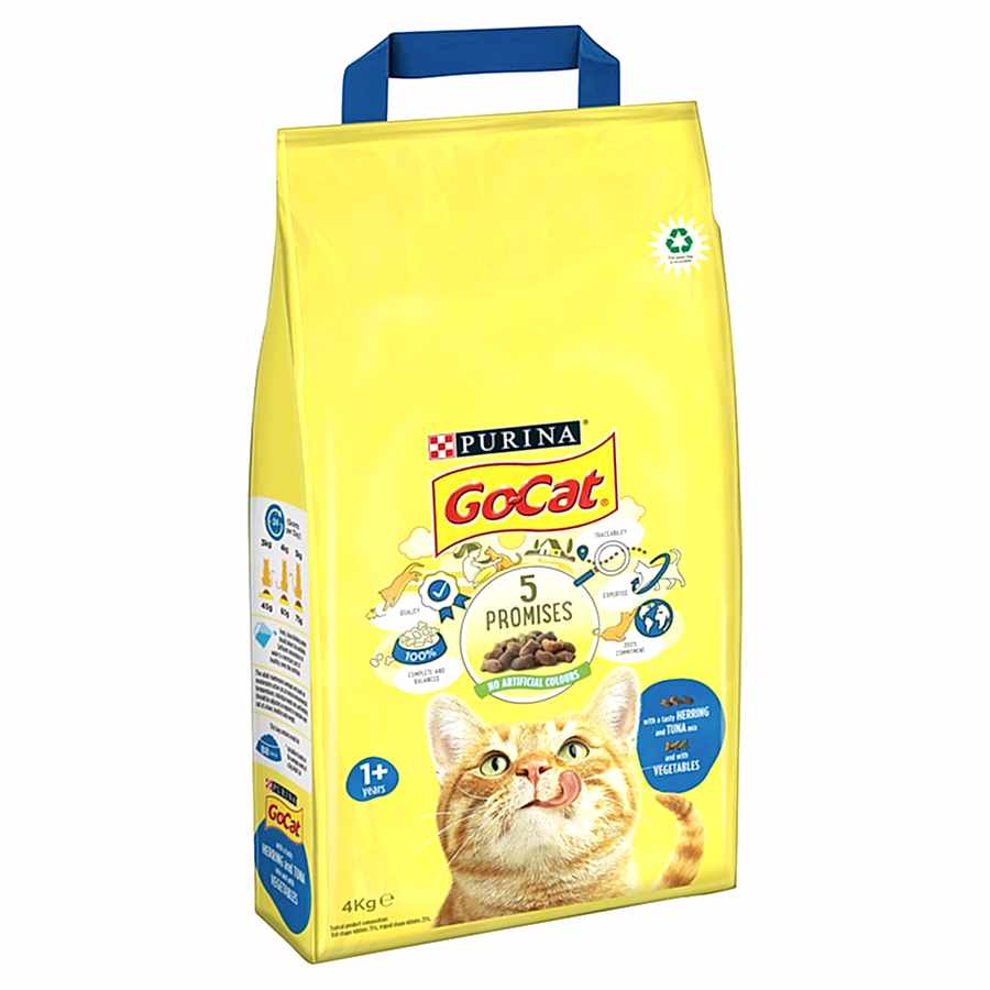 Go Cat Adult Cat Dry Food Tuna Herring & Veg