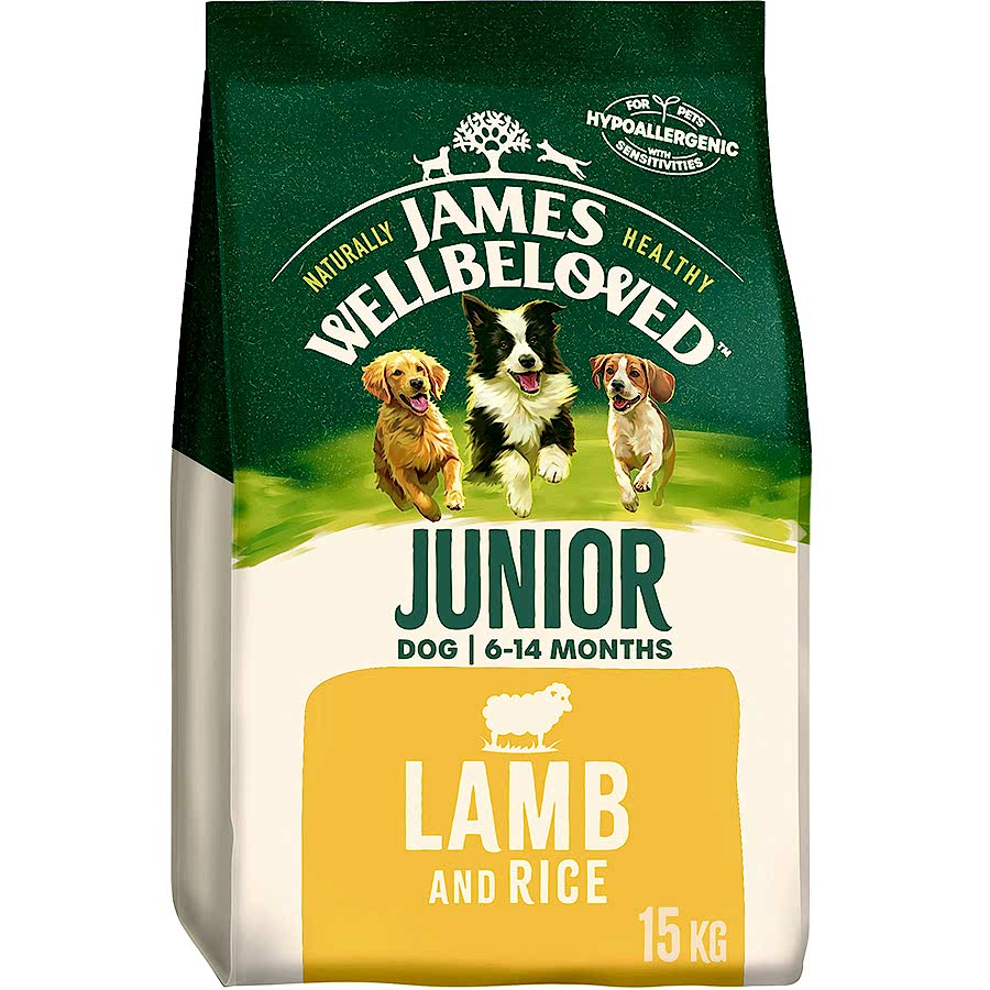 James Wellbeloved Junior Dry Dog Food Lamb & Rice