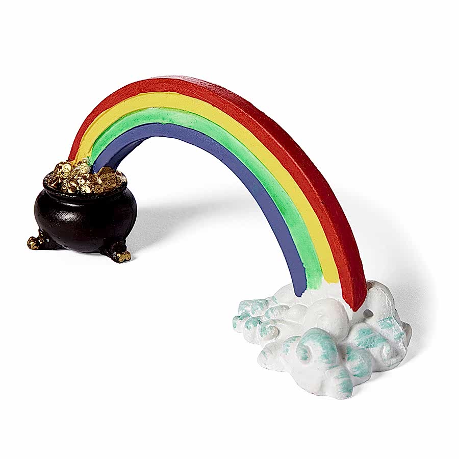 Pets at Home Rainbow Pot of Gold Aquarium Ornament