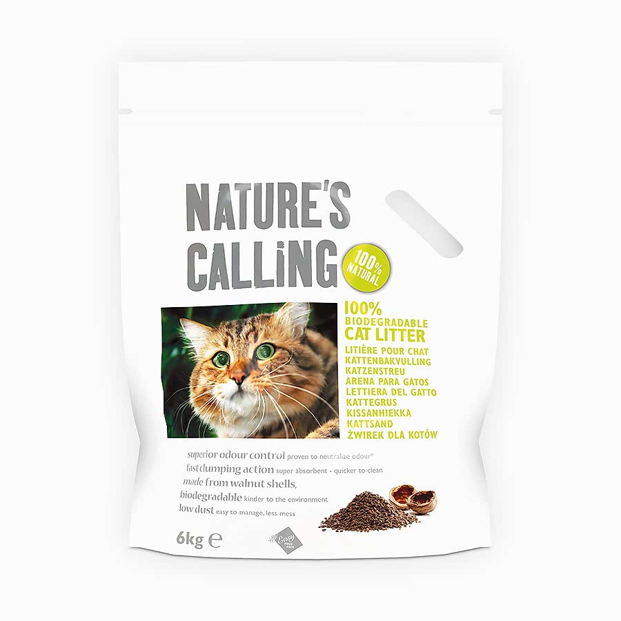 Nature's Calling Walnut Shell Clumping Cat Litter