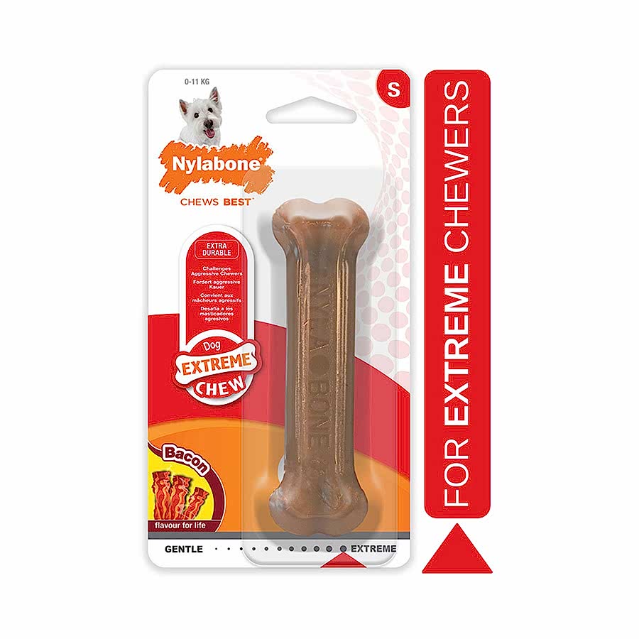 Nylabone Dura Chew Bacon Regular Bone Dog Toy