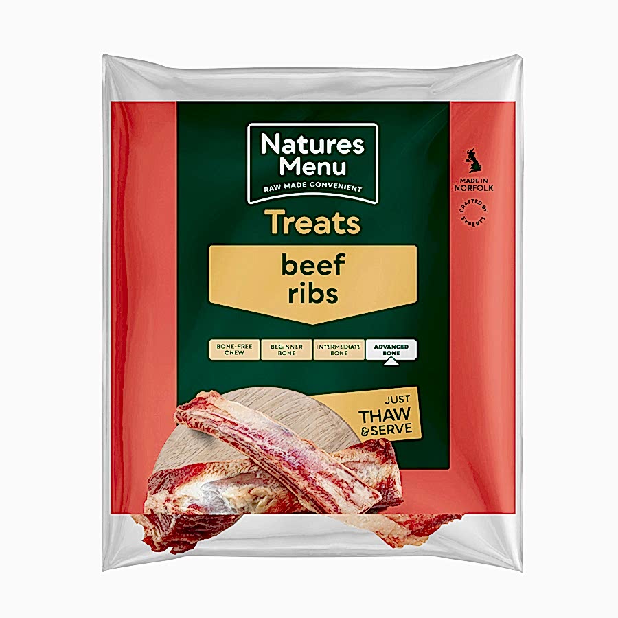 Natures Menu Frozen Beef Ribs Dog Treat