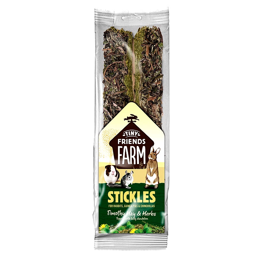 Tiny Friends Farm Stickles Small Animal Treats Hay & Herbs