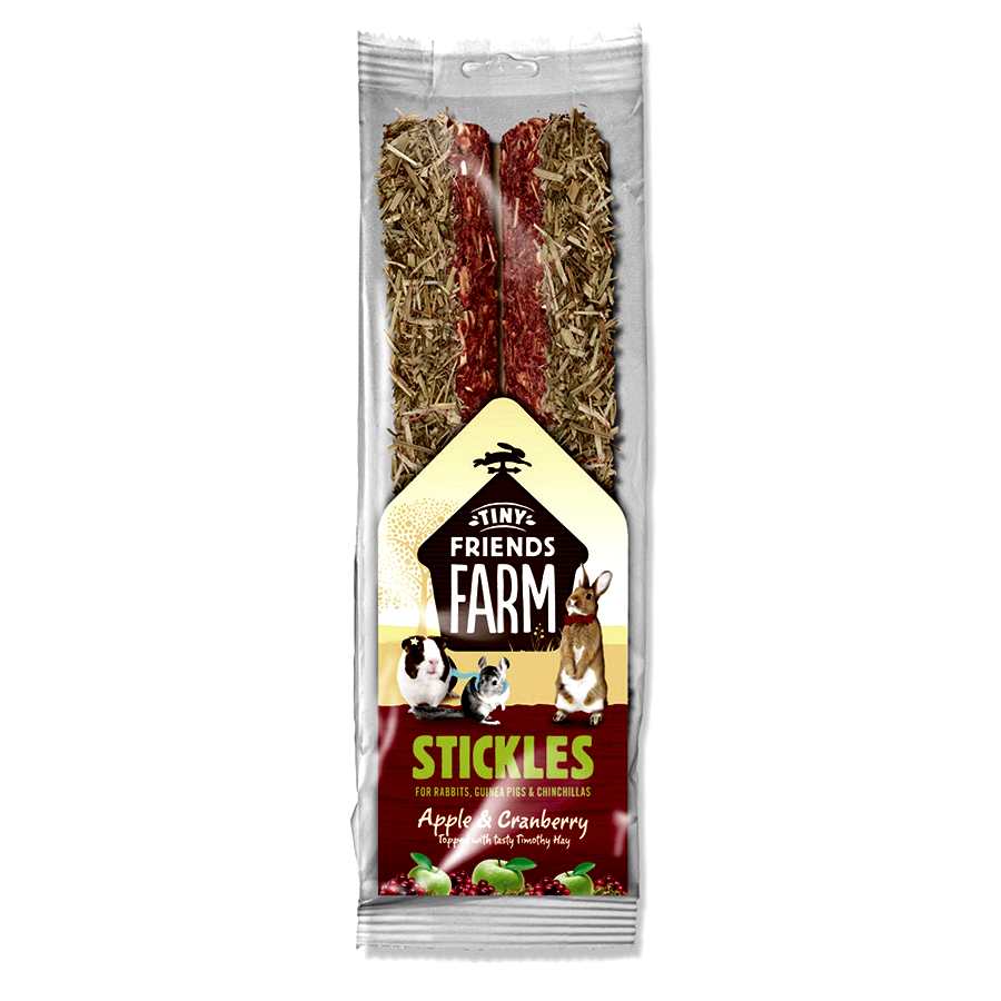 Tiny Friends Farm Stickles Small Animal Treats Apple & Cranberry