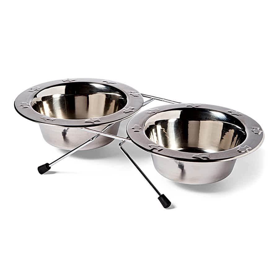 Pets at Home Stainless Steel Fish Double Diner