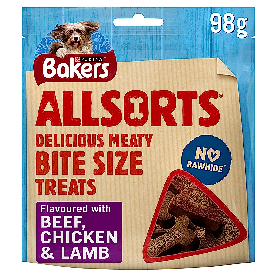 Bakers Allsorts Dog Treats Chicken & Beef