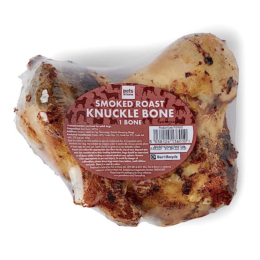 Pets at Home Smoked Roast Beef Knuckle Bone Dog Treat 750g