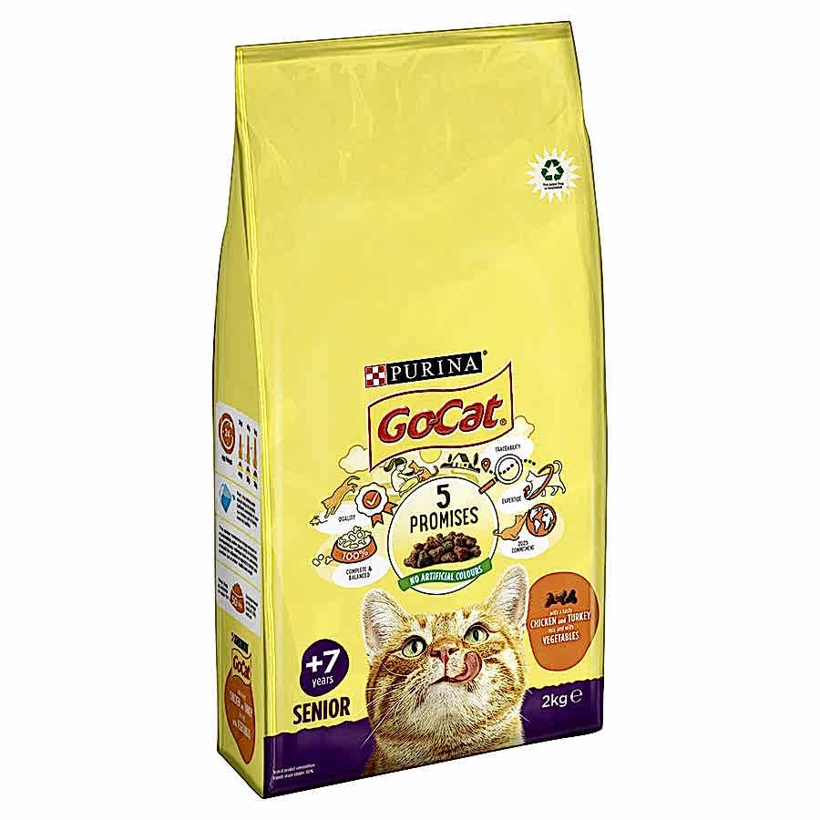 Go Cat Senior Dry Cat Food Chicken & Veg