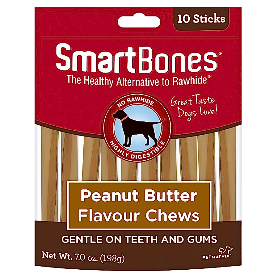 SmartBones SmartSticks Rawhide Alternative Dog Chew Peanut Butter