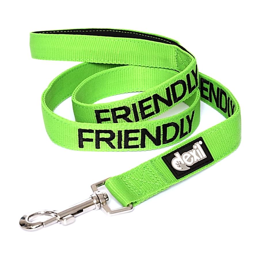 Friendly Dog Collars 'Friendly' Dog Lead Green