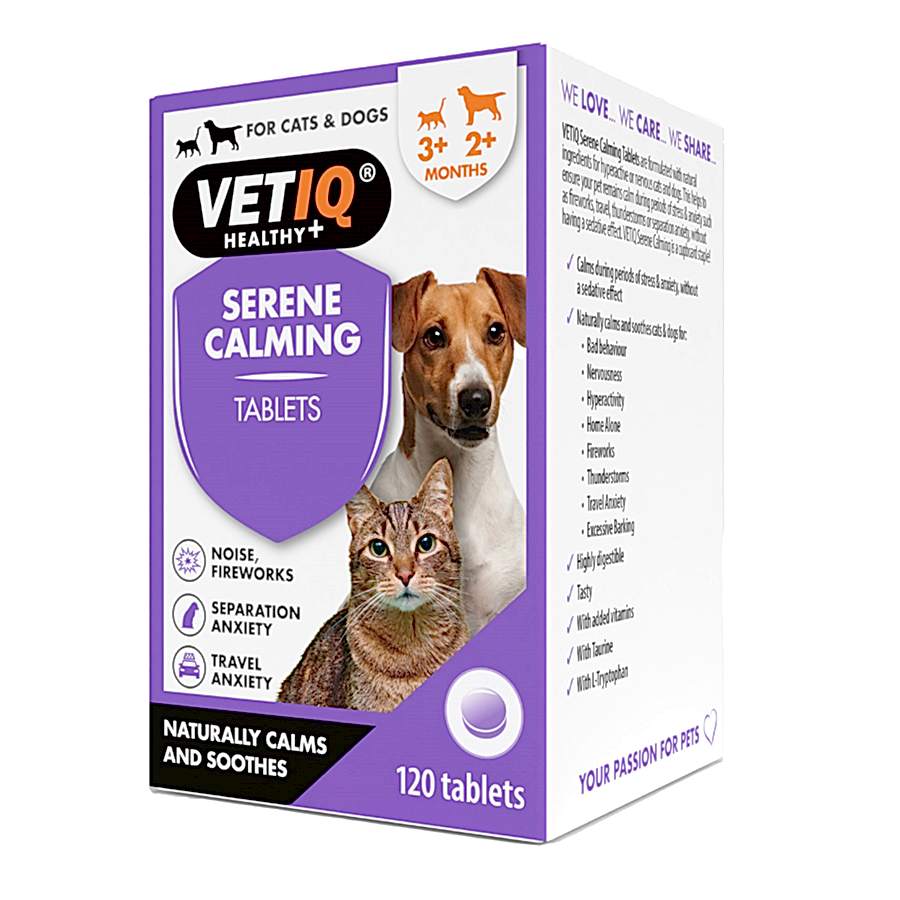 VetIQ Serene Calming Tablets for Dog & Cat