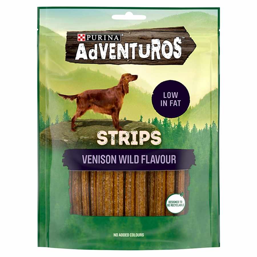 Adventuros Strips Dog Treat Venison