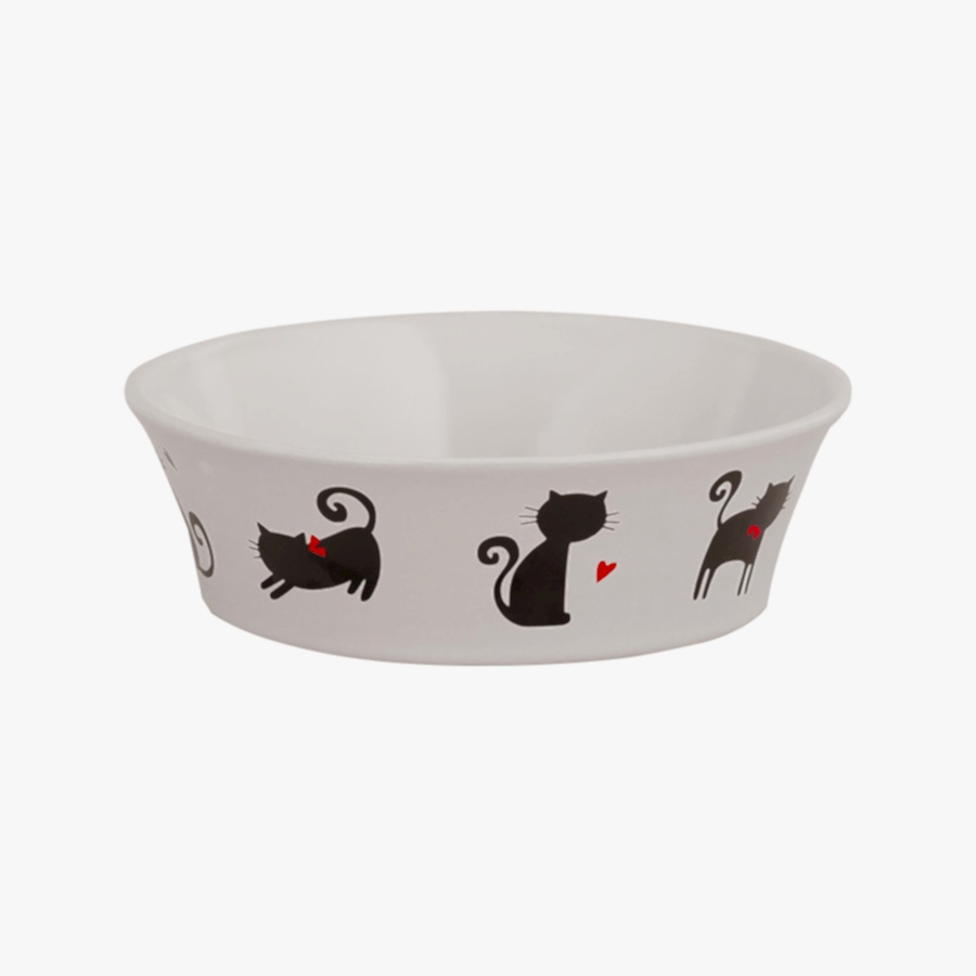 Mason Cash Silhouette Hearts Cat Bowl