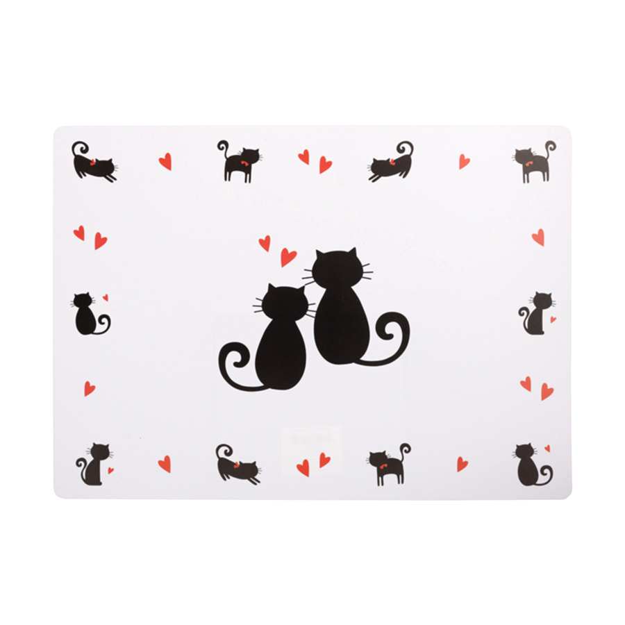 Mason Cash Cat Placemat Silhouette Hearts