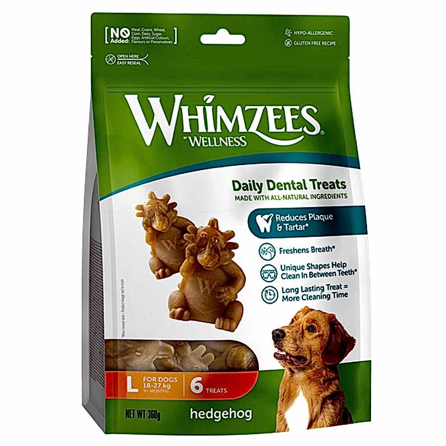 Whimzees Daily Dental Hedgehogs Large Dogs