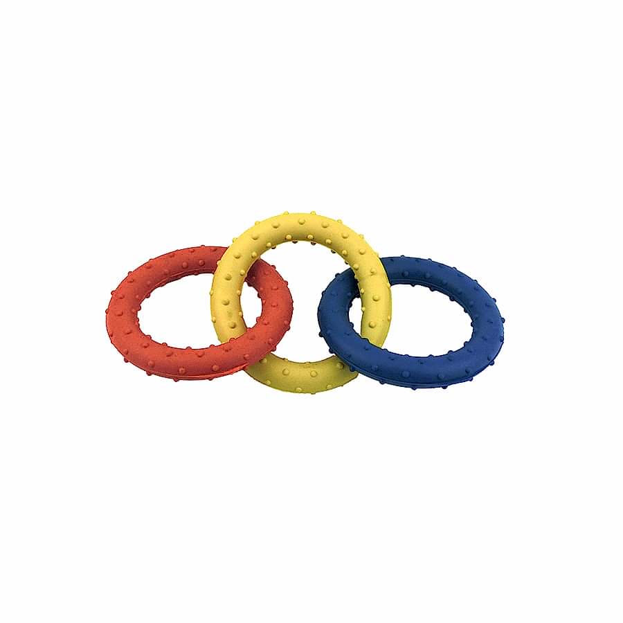 Classic Triple Ring Puppy Play Toy