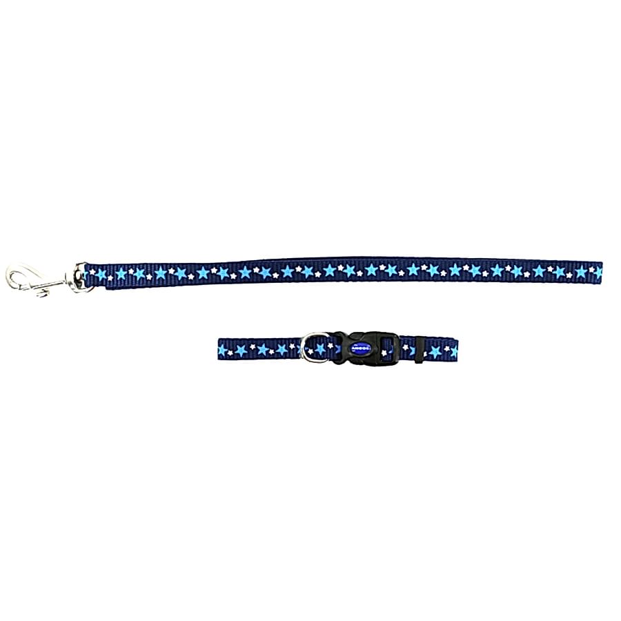 Ancol Puppy & Dog Collar & Lead Set Blue