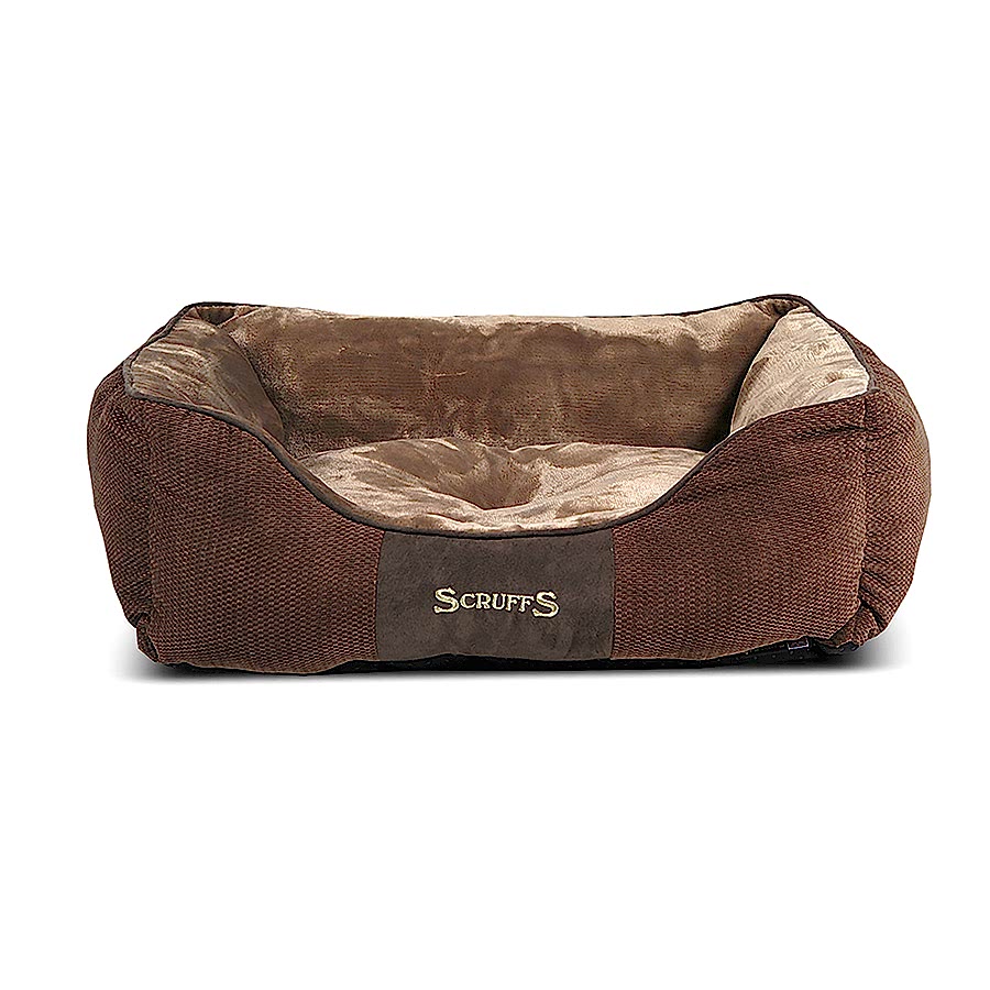 Scruffs Chester Dog Box Bed Chocolate