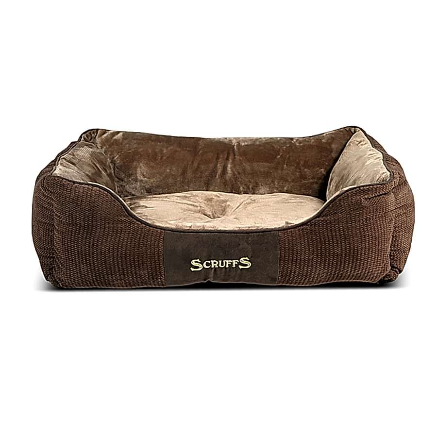 Scruffs Chester Dog Box Bed Chocolate