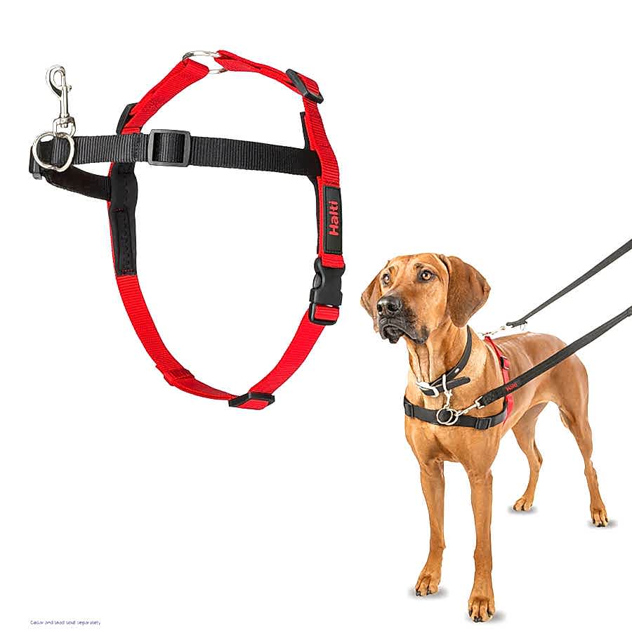 Halti Front Control Dog Harness Red & Black