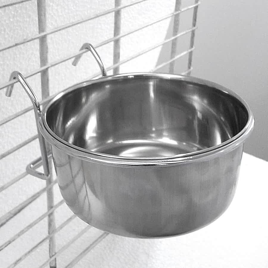 Pets at Home Hook On Stainless Steel Bowl Large