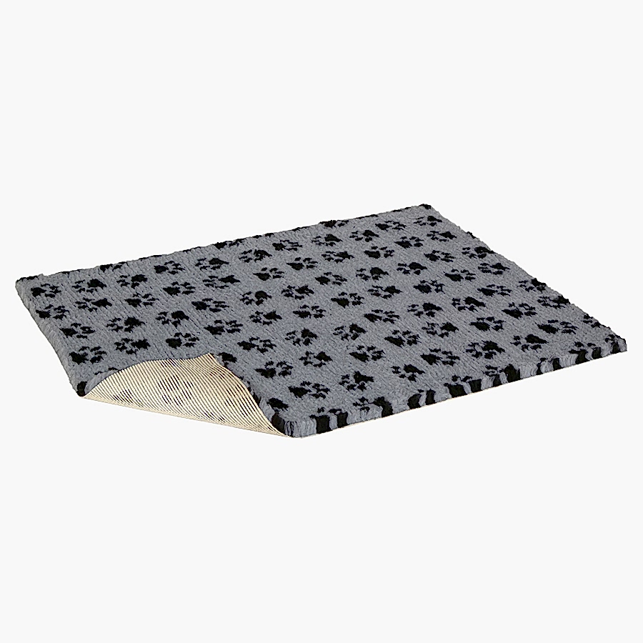 Petlife Vetbed Non-Slip Dog Bed Paw Print Grey