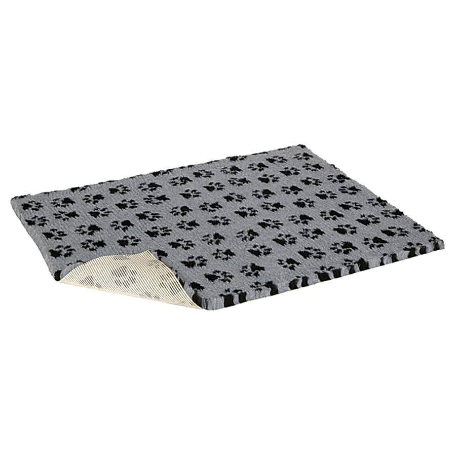 Petlife Vetbed Non-Slip Dog Bed Paw Print Grey