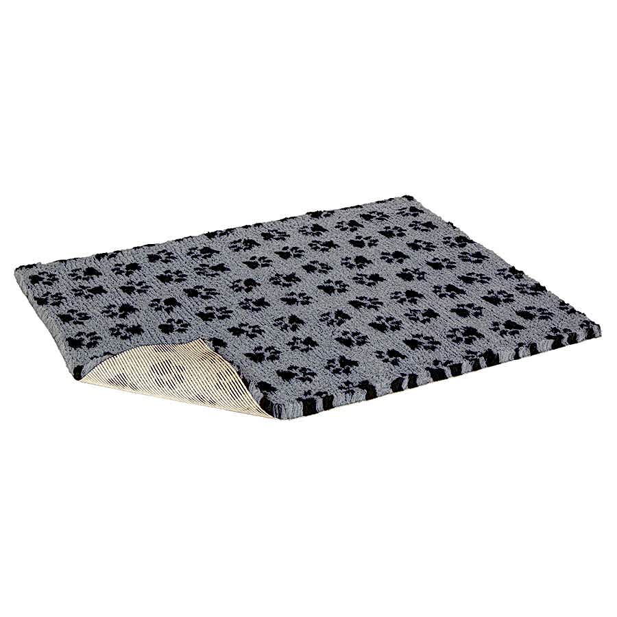 Petlife Vetbed Non-Slip Dog Bed Paw Print Grey