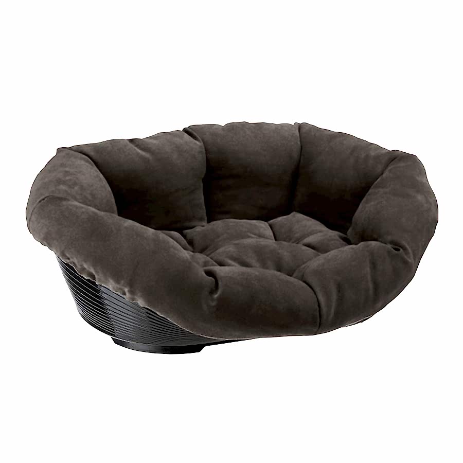 Ferplast Hard Dog Bed Sofa Cushion Grey