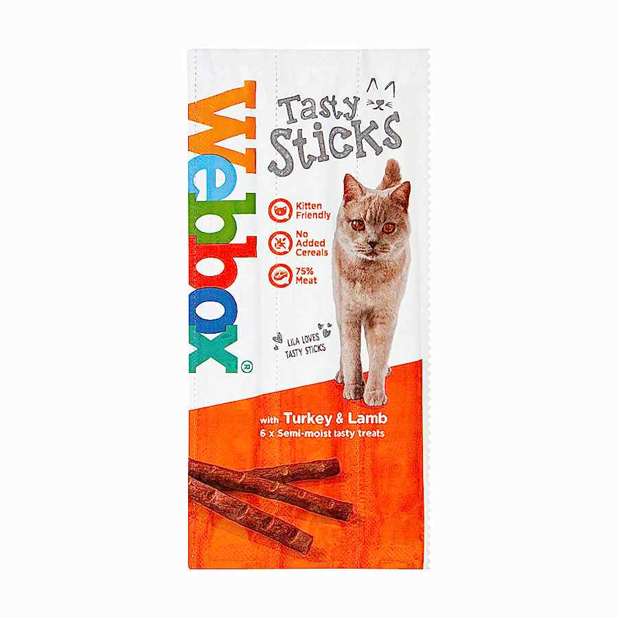 Webbox Tasty Sticks Cat Treats Turkey & Lamb