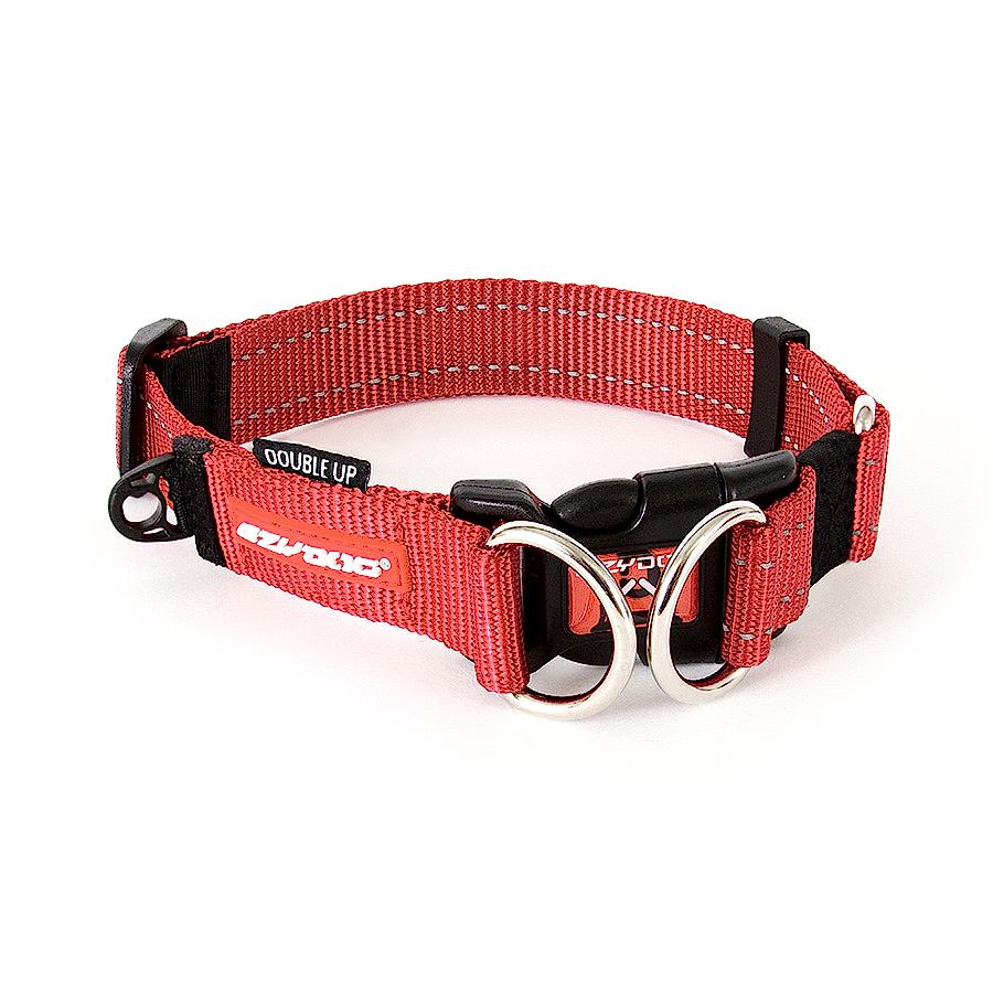 EzyDog Double Up Dog Collar Red