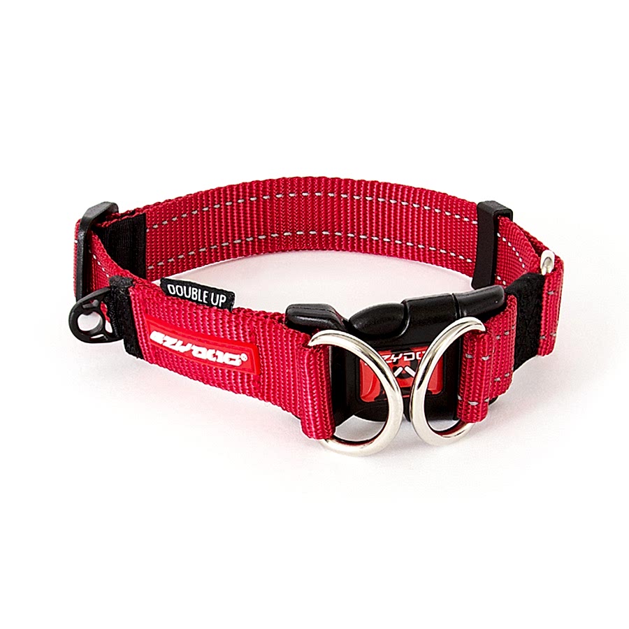 EzyDog Double Up Dog Collar Red