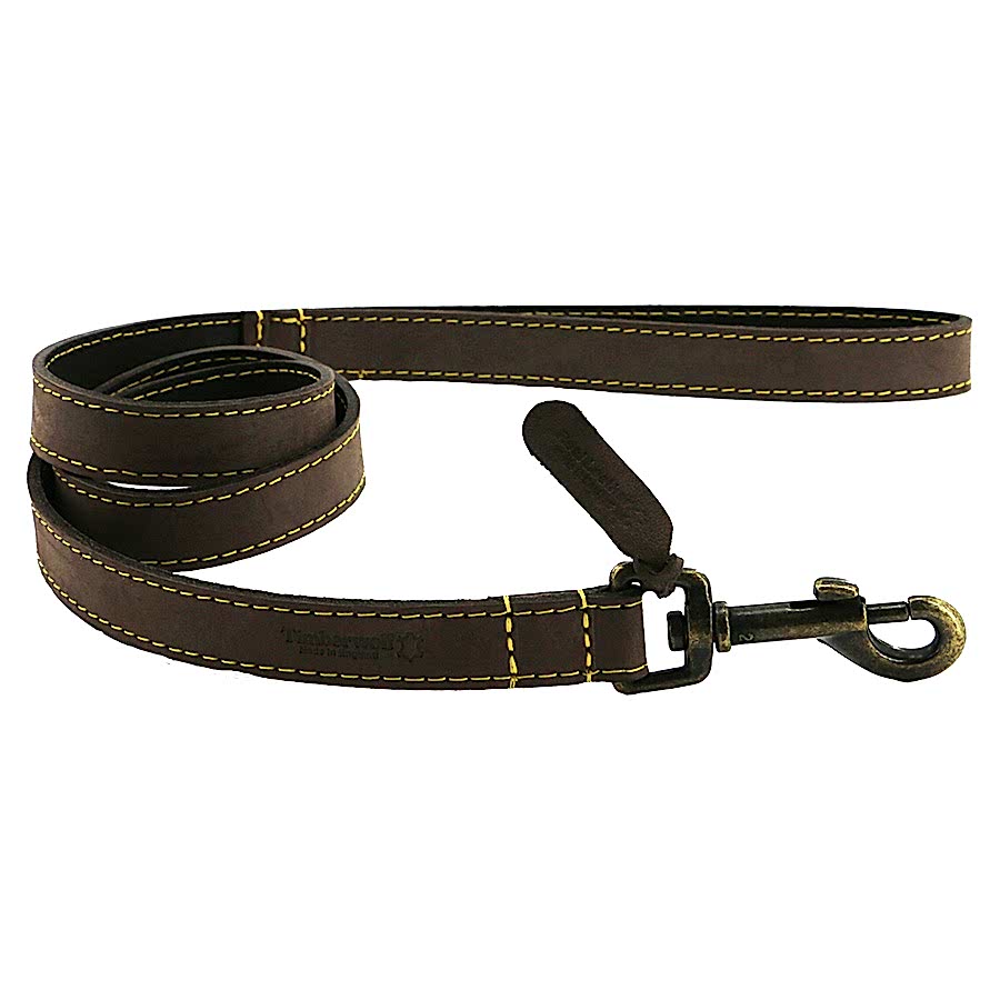 Ancol Timberwolf Leather Dog Lead Brown