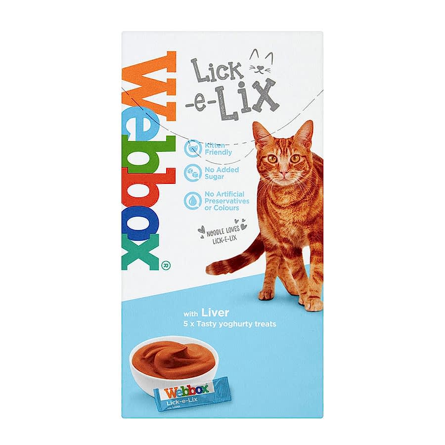 Webbox Lick-e-Lix Liver Cream Cat Treat