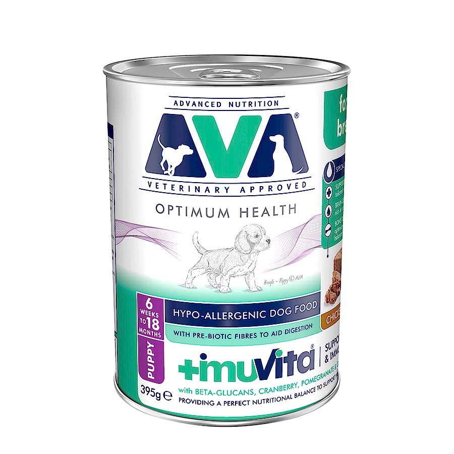 AVA Optimum Health Puppy Wet Dog Food Chicken Pate