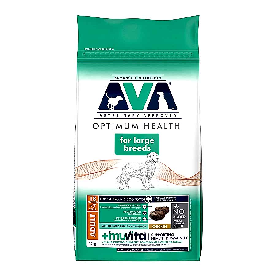 AVA Optimum Health Large Breed Adult Dry Dog Food Chicken