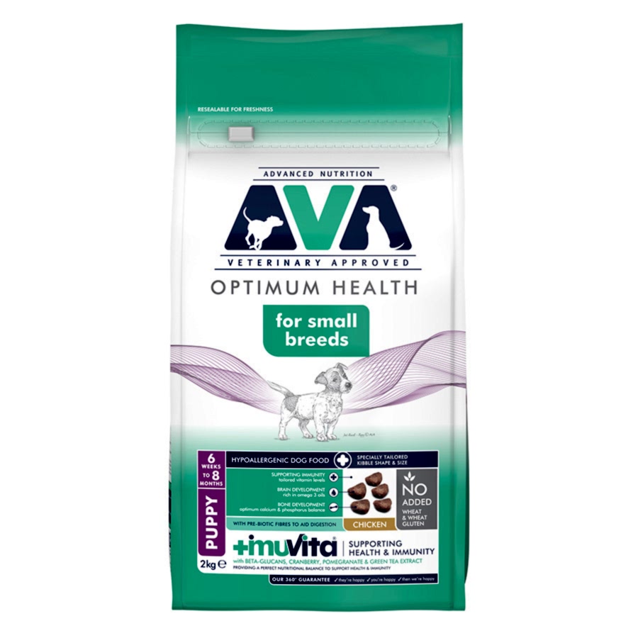 AVA Optimum Health Small Breed Puppy Dry Dog Food Chicken