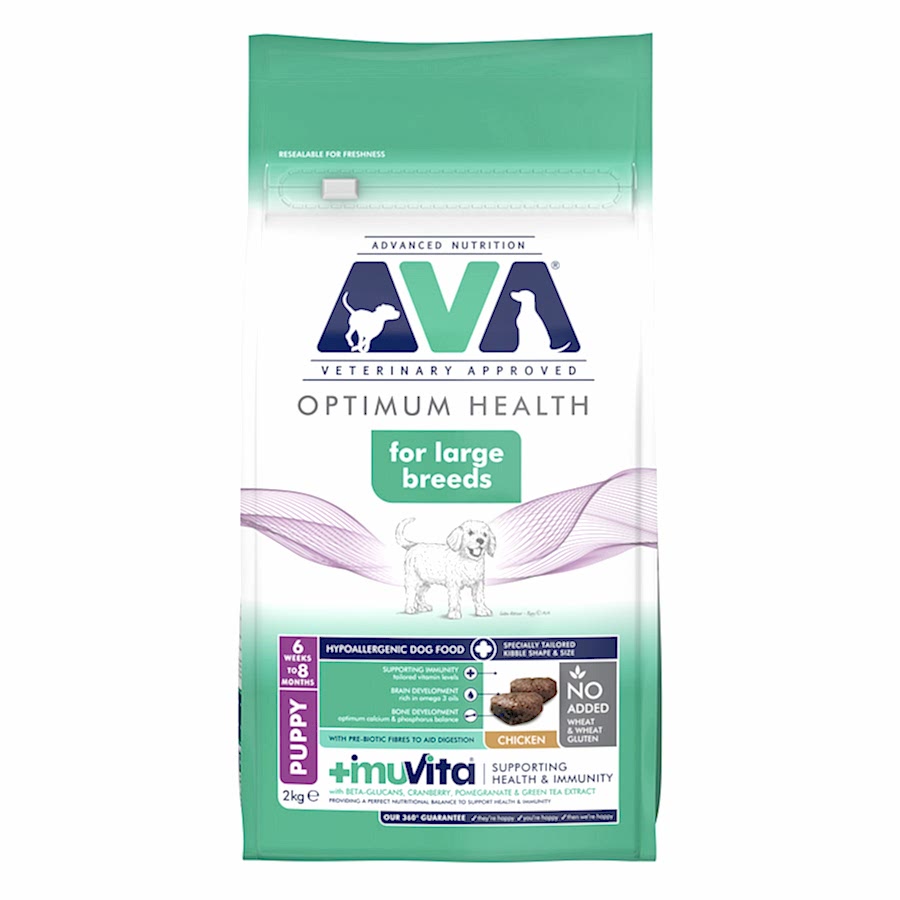 AVA Optimum Health Large Breed Puppy Dry Dog Food Chicken