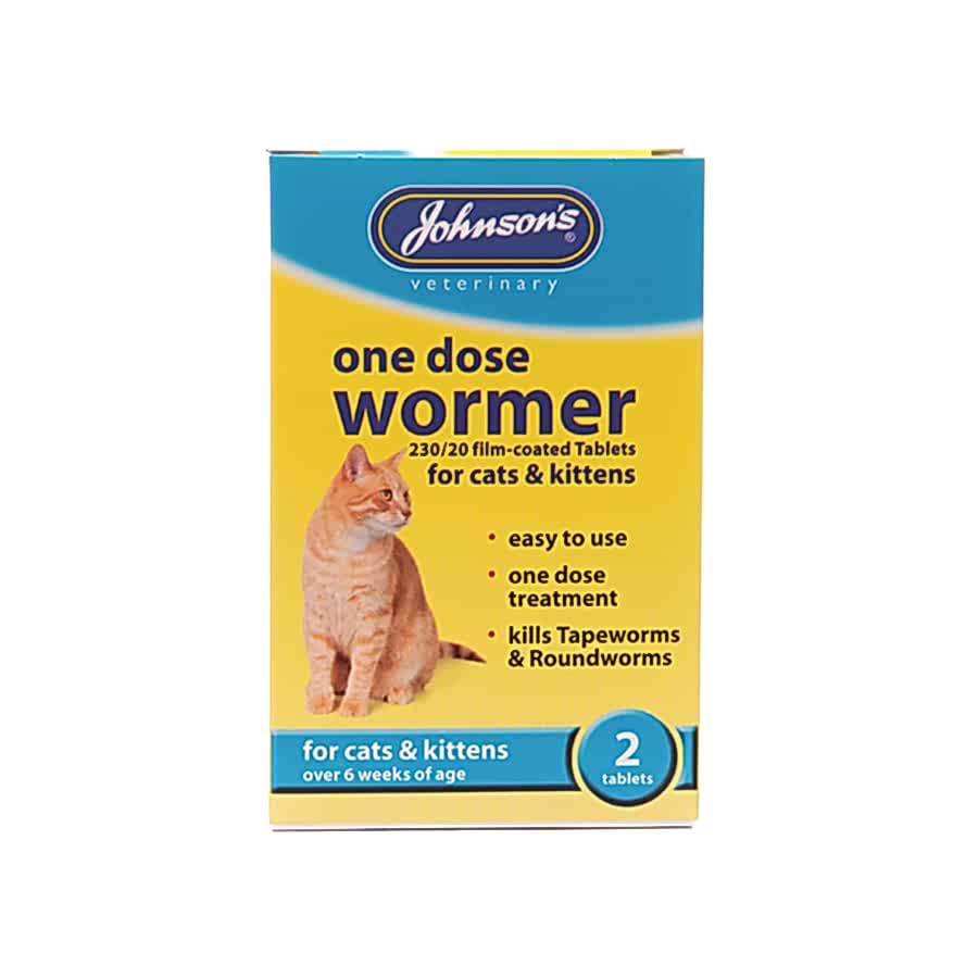 Johnsons One Dose Wormer For Cats & Kittens