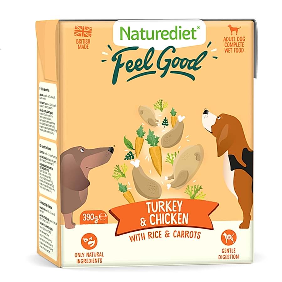 Naturediet Feel Good Adult Wet Dog Food Turkey & Chicken