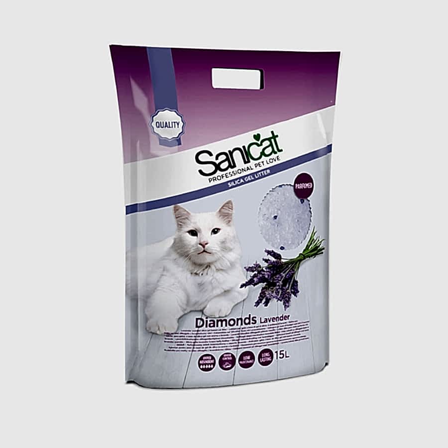 Sanicat Diamonds Lavender Scent Non-Clumping Cat Litter