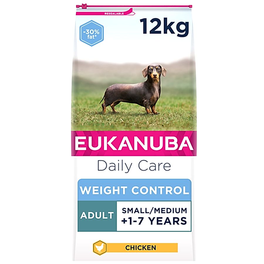 Eukanuba Daily Care Weight Control Small & Medium Adult Dry Dog Food Chicken