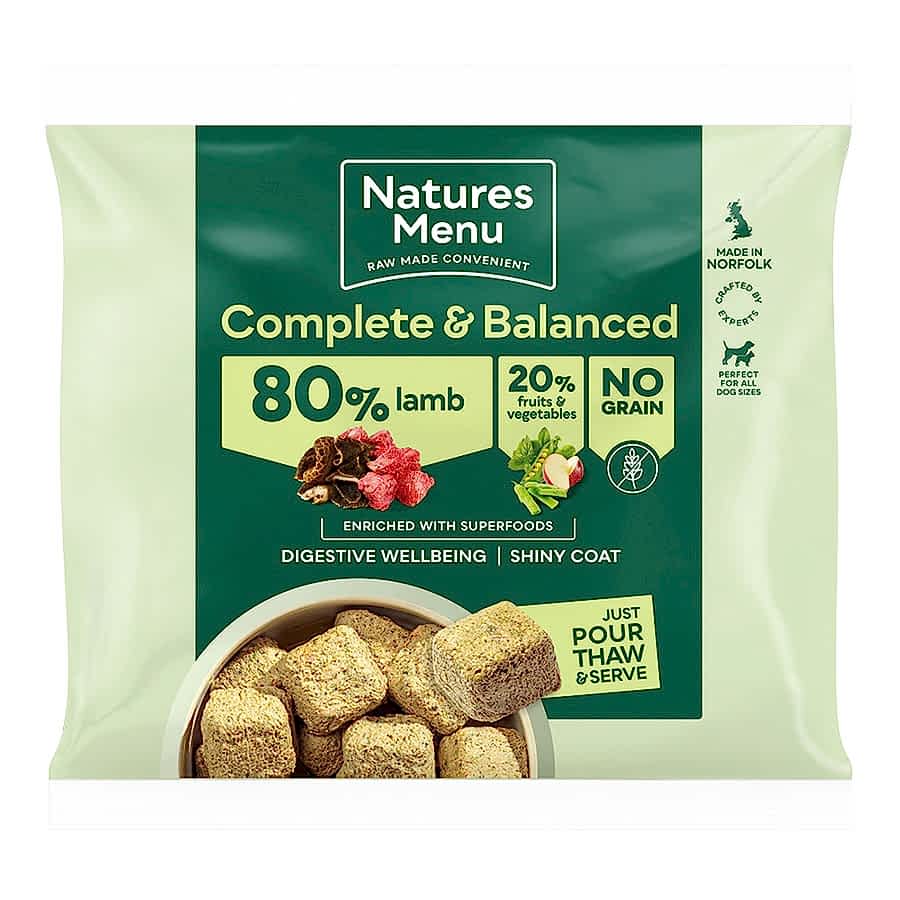 Natures Menu Complete & Balanced 80/20 Frozen Adult Dog Food Lamb