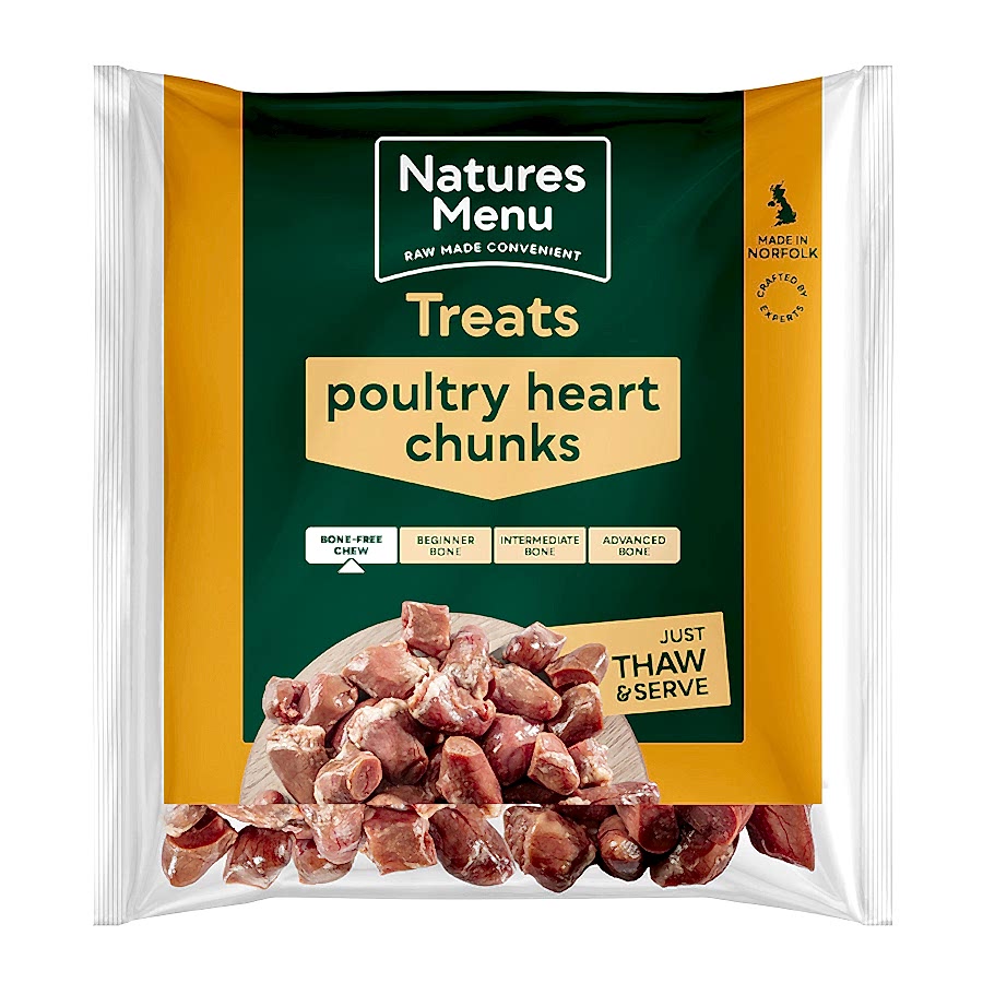 Natures Menu Ready to Mix Frozen Poultry Hearts