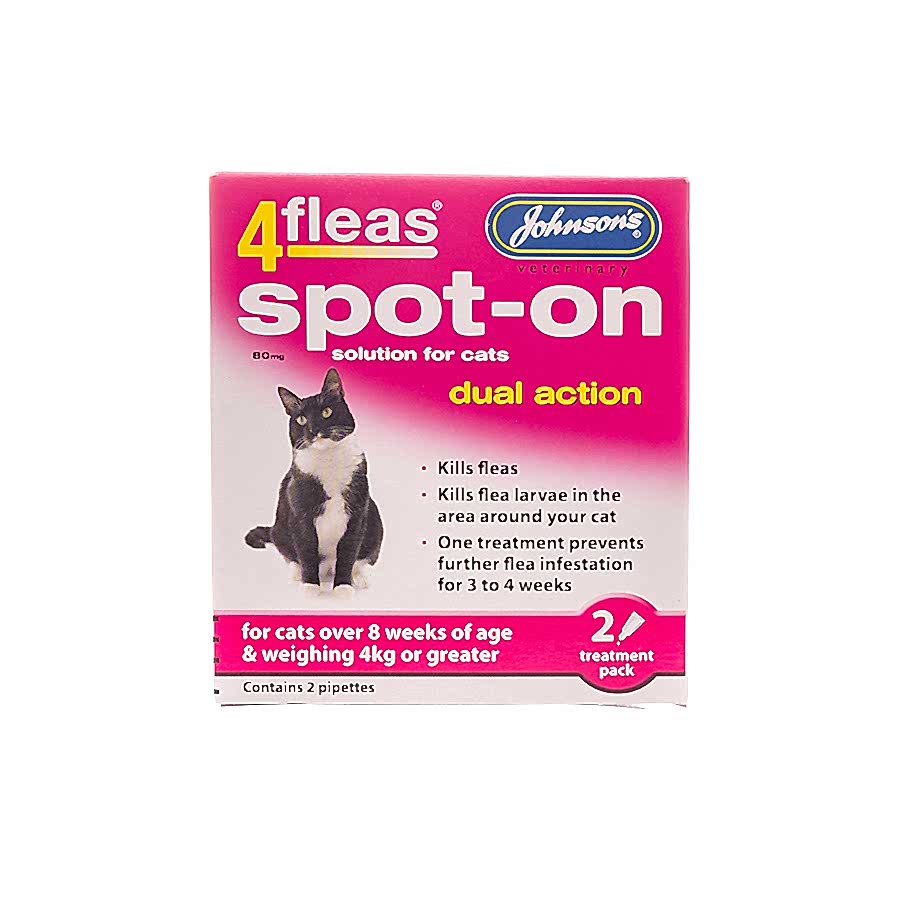 Johnsons 4fleas Spot-On For Cats Over 4kg