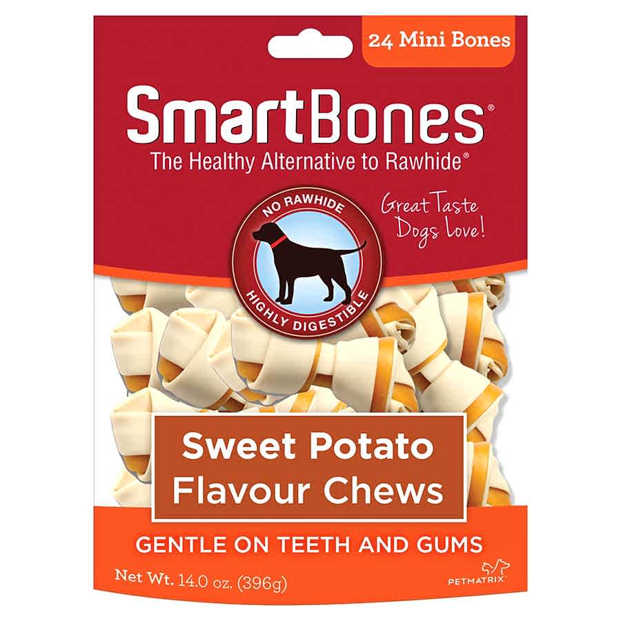 SmartBones Mini Breed Dog Bone Chew Sweet Potato