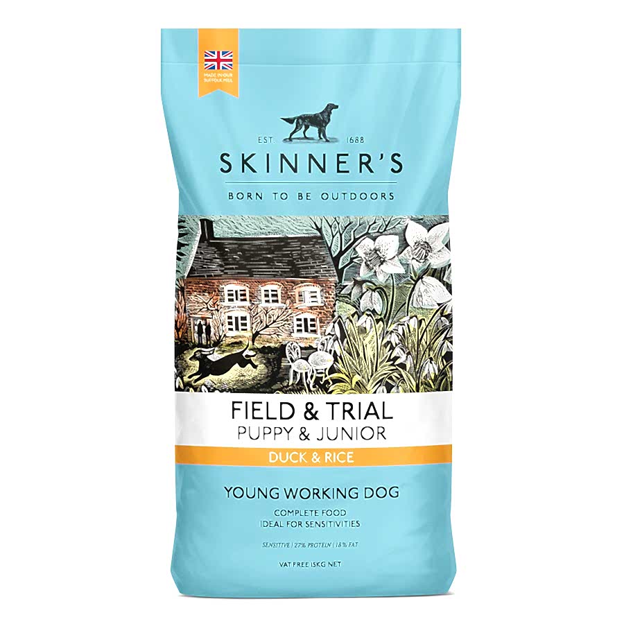 Skinner's Field & Trial Working Puppy & Junior Dry Dog Food Duck & Rice