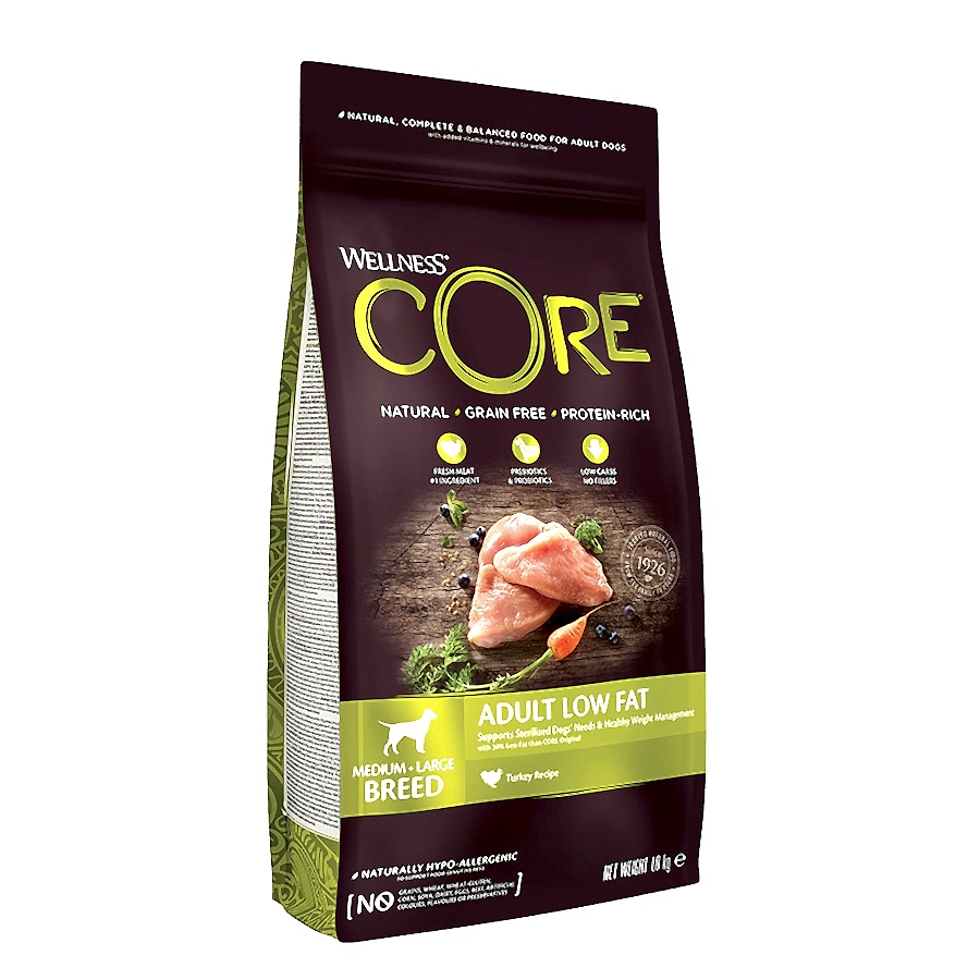 Wellness Core Low Fat Medium/Large Breed Adult Dry Dog Food Turkey