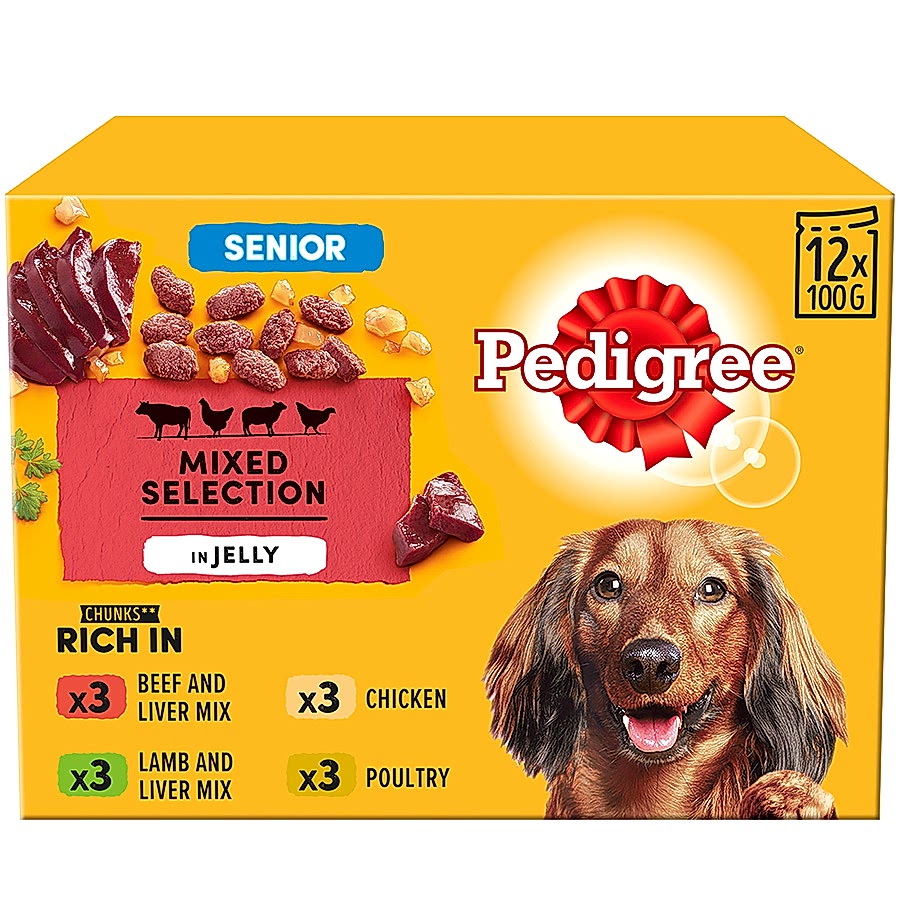 Pedigree Senior Wet Dog Food Mixed Jelly