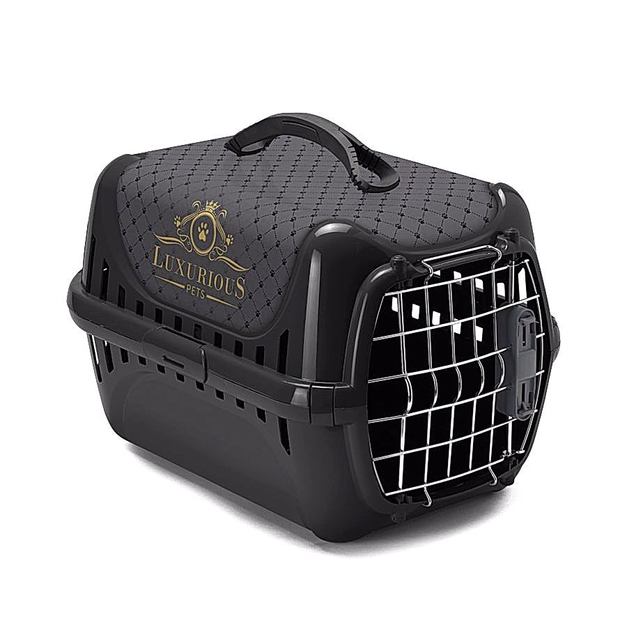 Moderna Pet Carrier Springlock Door Black